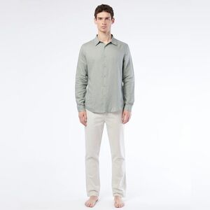 NWT ONIA Men's Stretch Linen Traveler Pant in Stone‎ Size 34